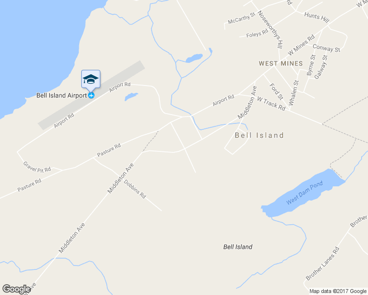 map of restaurants, bars, coffee shops, grocery stores, and more near 5 McDonald Road in Bell Island