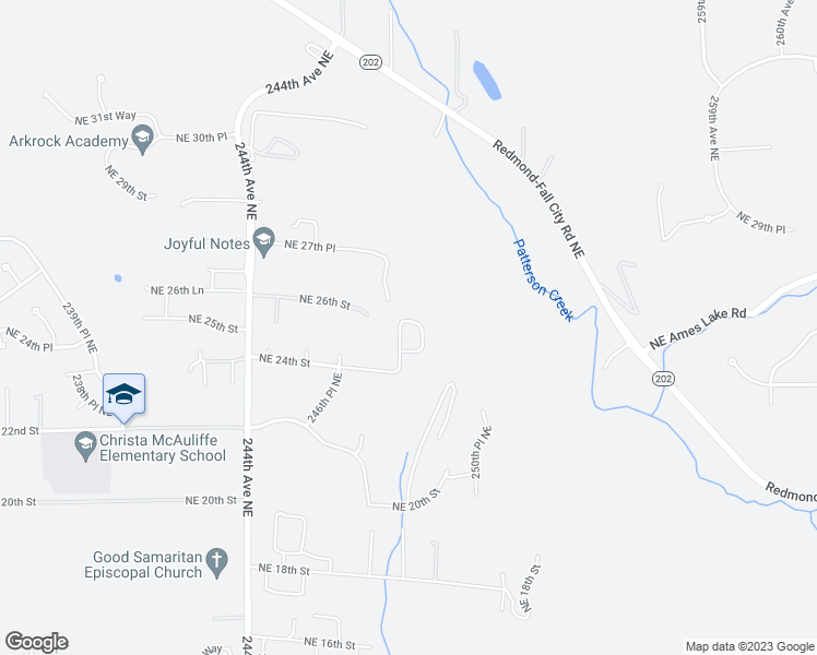 map of restaurants, bars, coffee shops, grocery stores, and more near 2522 248th Place Northeast in Sammamish