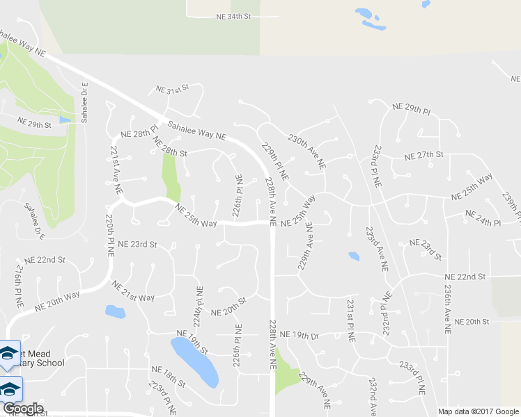 map of restaurants, bars, coffee shops, grocery stores, and more near 2510 227th Place Northeast in Sammamish