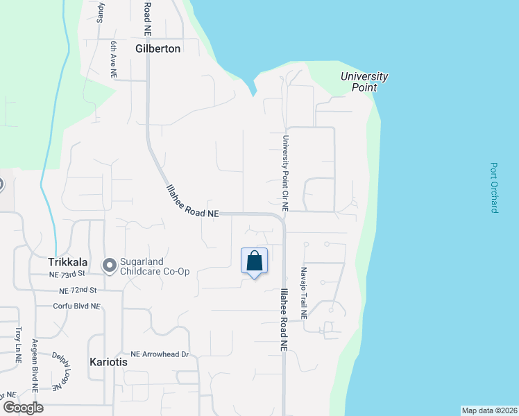 map of restaurants, bars, coffee shops, grocery stores, and more near in Bainbridge Island