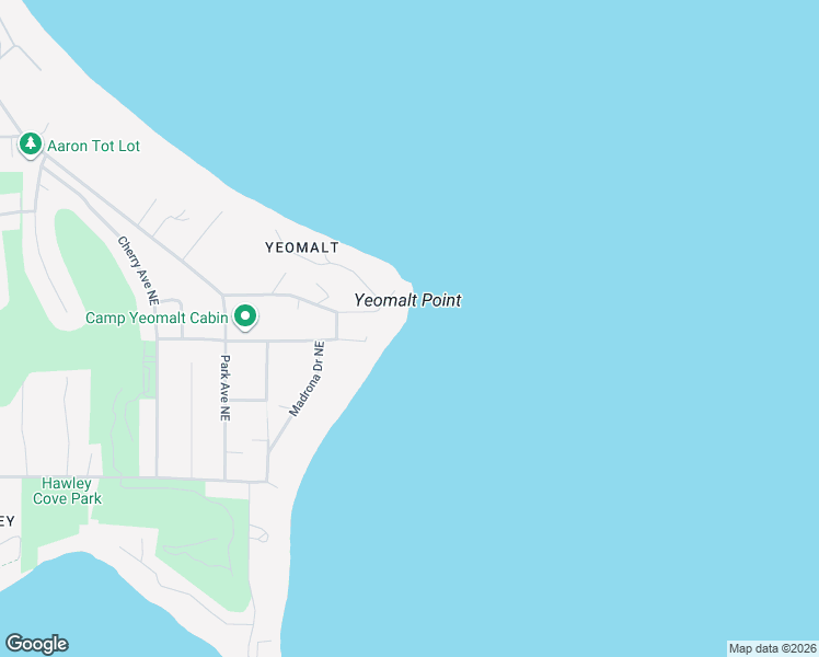 map of restaurants, bars, coffee shops, grocery stores, and more near 7656 Northeast Yeomalt Point Drive in Bainbridge Island