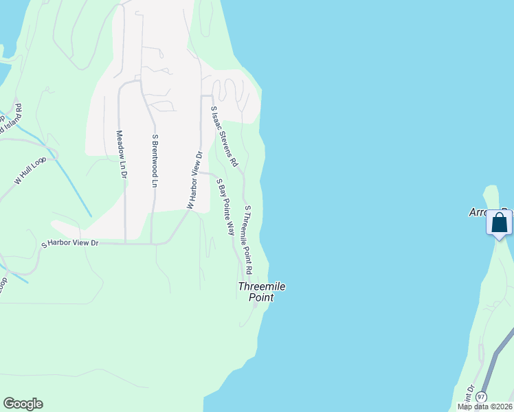 map of restaurants, bars, coffee shops, grocery stores, and more near 4534 South Threemile Point Road in Coeur d'Alene