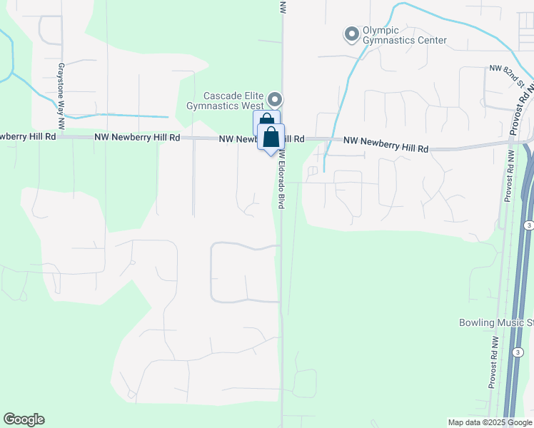 map of restaurants, bars, coffee shops, grocery stores, and more near 7663 Northwest Eldorado Boulevard in Bremerton
