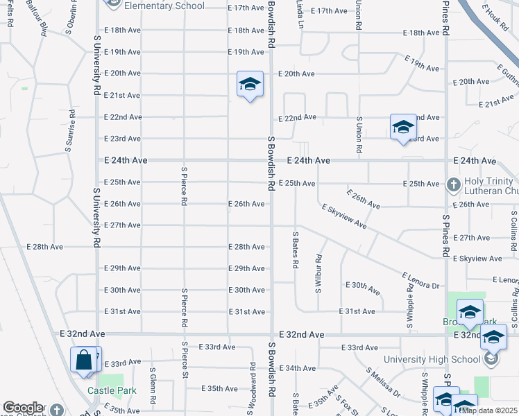 map of restaurants, bars, coffee shops, grocery stores, and more near 11414 East 26th Avenue in Spokane Valley