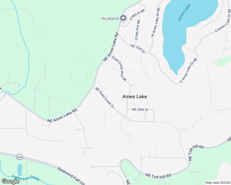 map of restaurants, bars, coffee shops, grocery stores, and more near 27514 Northeast Quail Creek Drive in Redmond