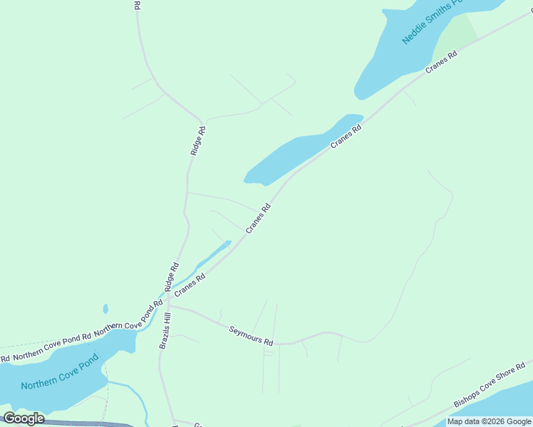 map of restaurants, bars, coffee shops, grocery stores, and more near 64 Cranes Road in Upper Island Cove