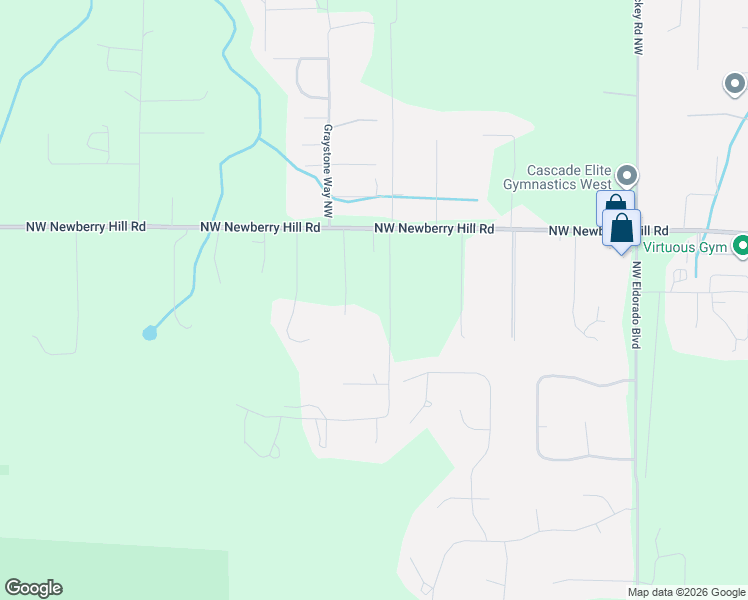 map of restaurants, bars, coffee shops, grocery stores, and more near 7818 New Haven Lane Northwest in Silverdale