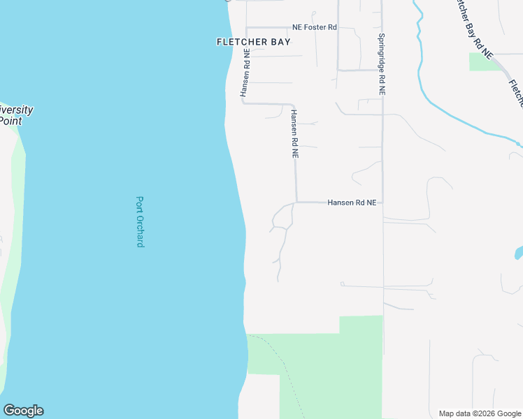 map of restaurants, bars, coffee shops, grocery stores, and more near 7795 Hansen Road Northeast in Bainbridge Island