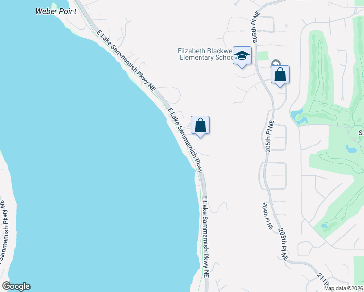map of restaurants, bars, coffee shops, grocery stores, and more near 2727 East Lake Sammamish Parkway Northeast in Sammamish