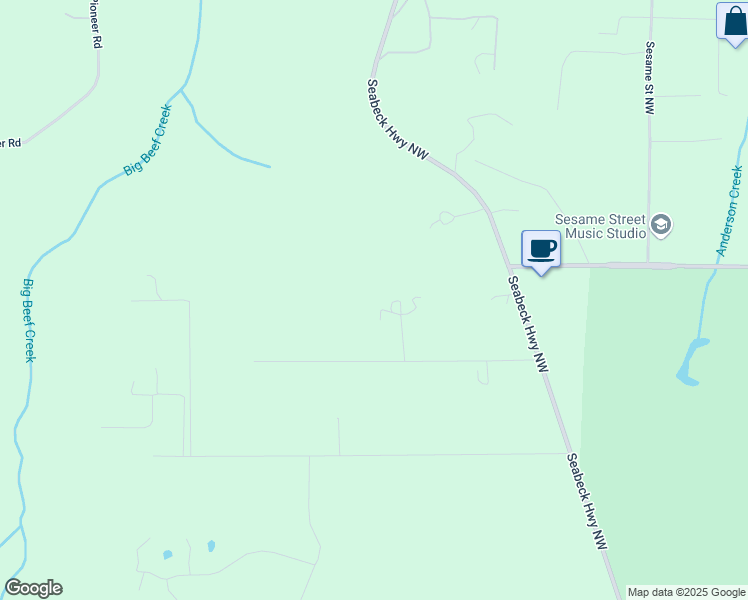 map of restaurants, bars, coffee shops, grocery stores, and more near 9480 Dishman Road Northwest in Bremerton