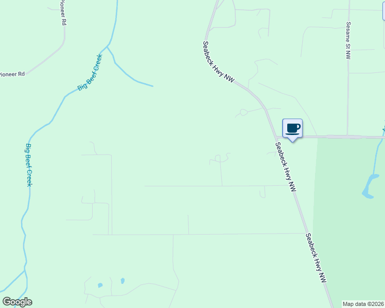 map of restaurants, bars, coffee shops, grocery stores, and more near 9520 Dishman Road Northwest in Bremerton