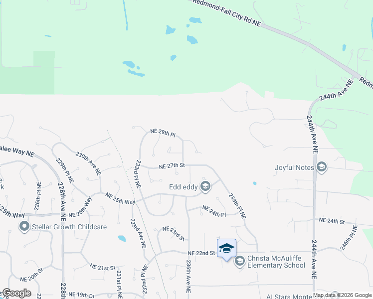 map of restaurants, bars, coffee shops, grocery stores, and more near 2808 235th Place Northeast in Sammamish