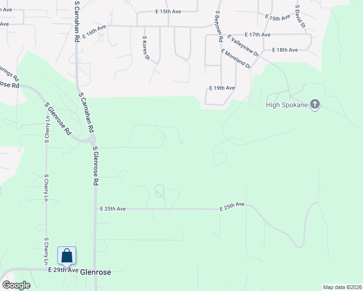 map of restaurants, bars, coffee shops, grocery stores, and more near 5805 East 21st Avenue in Spokane