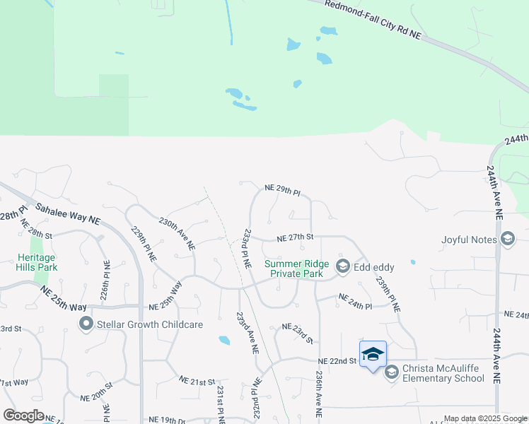 map of restaurants, bars, coffee shops, grocery stores, and more near 2817 234th Place Northeast in Sammamish