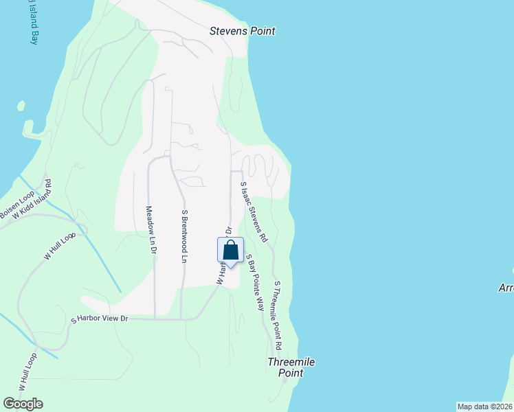 map of restaurants, bars, coffee shops, grocery stores, and more near 4131 South Threemile Point Road in Coeur d'Alene