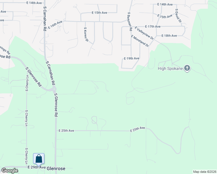 map of restaurants, bars, coffee shops, grocery stores, and more near 5805 East 21st Avenue in Spokane