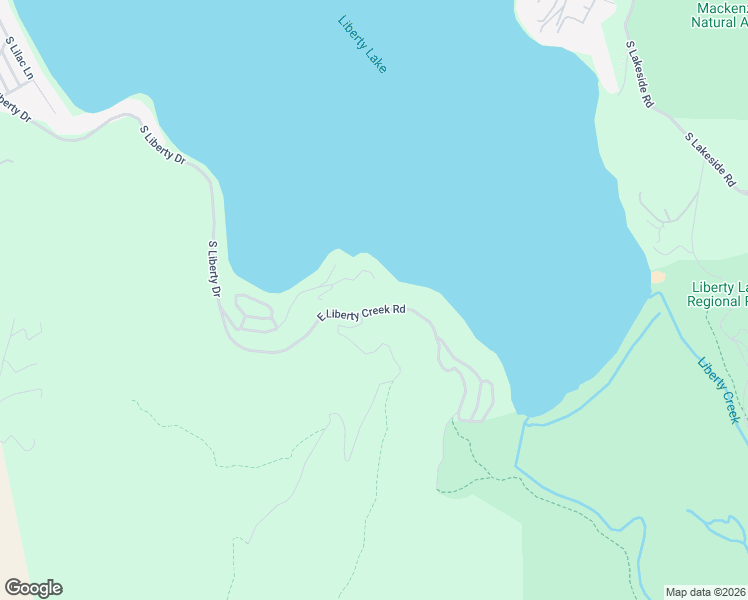 map of restaurants, bars, coffee shops, grocery stores, and more near 24601 East Liberty Creek Road in Liberty Lake