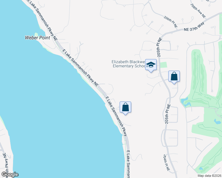 map of restaurants, bars, coffee shops, grocery stores, and more near 2914 East Lake Sammamish Parkway Northeast in Sammamish