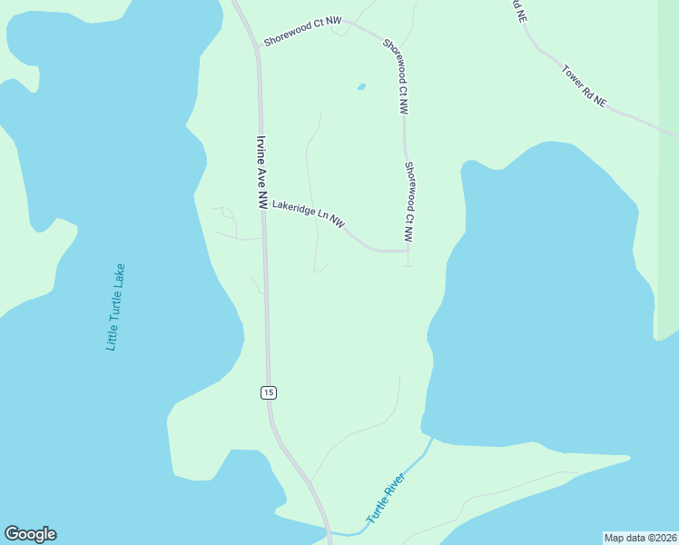 map of restaurants, bars, coffee shops, grocery stores, and more near 17434 Northridge Court Northwest in Bemidji