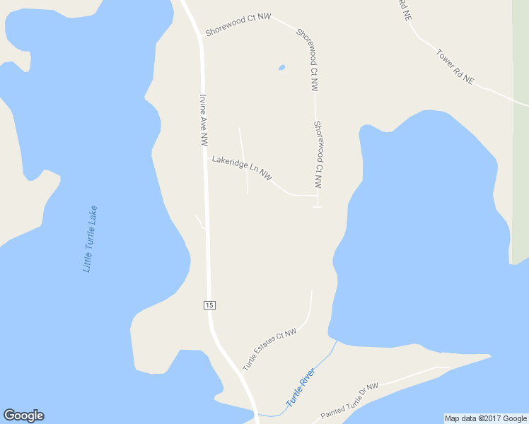 map of restaurants, bars, coffee shops, grocery stores, and more near 17434 Northridge Court Northwest in Bemidji