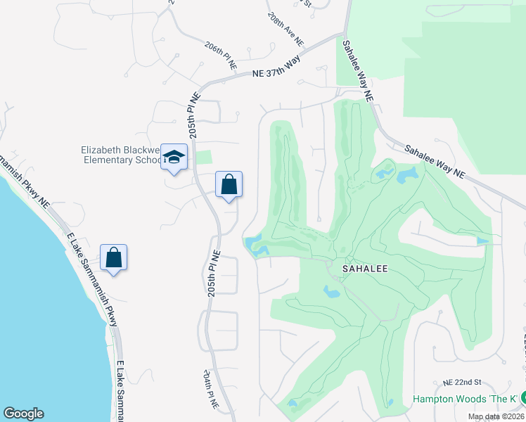 map of restaurants, bars, coffee shops, grocery stores, and more near 3034 Sahalee Drive West in Sammamish