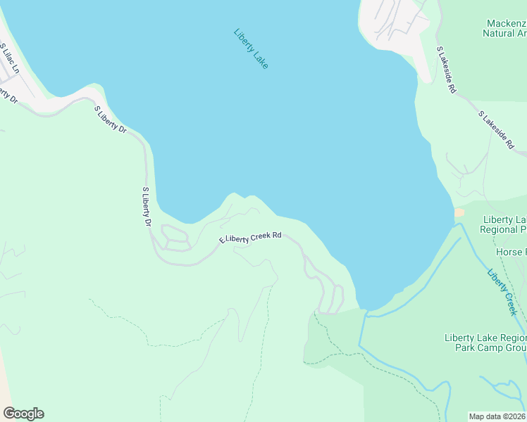 map of restaurants, bars, coffee shops, grocery stores, and more near 24601 East Liberty Creek Road in Liberty Lake