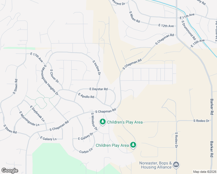map of restaurants, bars, coffee shops, grocery stores, and more near 17915 East Daystar Road in Spokane Valley