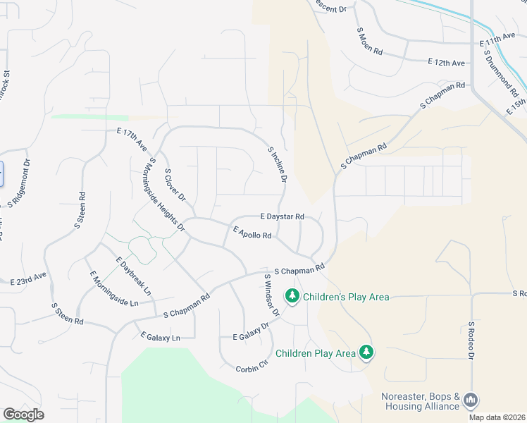 map of restaurants, bars, coffee shops, grocery stores, and more near 17705 East Daystar Road in Spokane Valley