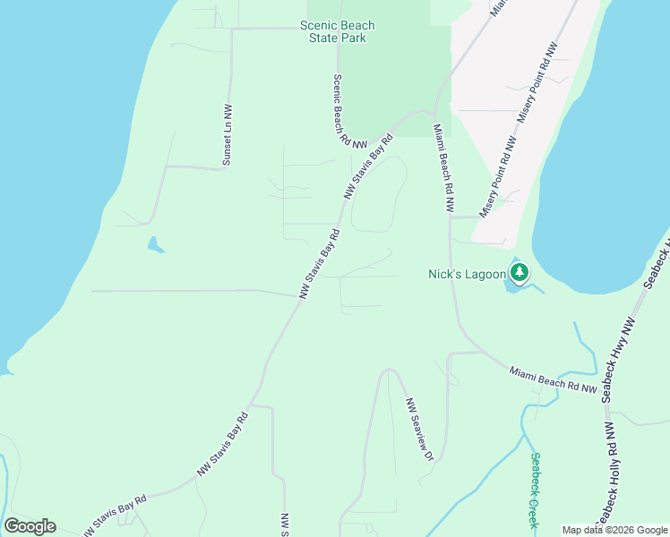 map of restaurants, bars, coffee shops, grocery stores, and more near 14798 Northwest Seabeck Ridge Way in Seabeck
