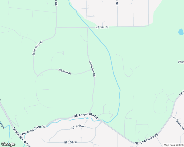 map of restaurants, bars, coffee shops, grocery stores, and more near 26345 Northeast 34th Street in Redmond