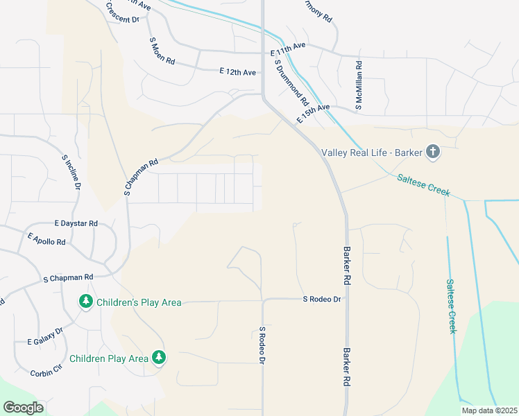 map of restaurants, bars, coffee shops, grocery stores, and more near 1816 South Donwood Street in Spokane Valley