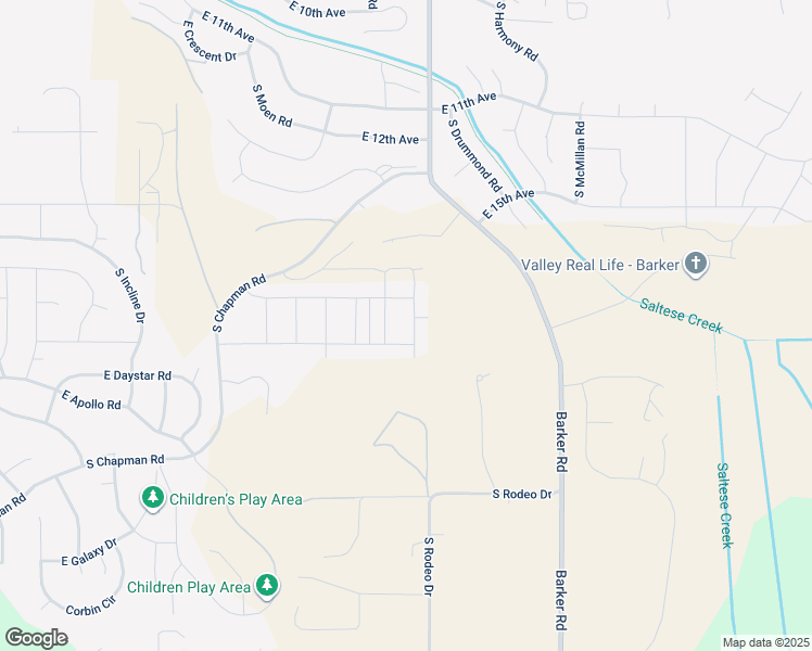 map of restaurants, bars, coffee shops, grocery stores, and more near 1816 South Donwood Street in Spokane Valley