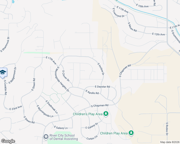 map of restaurants, bars, coffee shops, grocery stores, and more near 1824 Ridgetop Drive in Spokane County