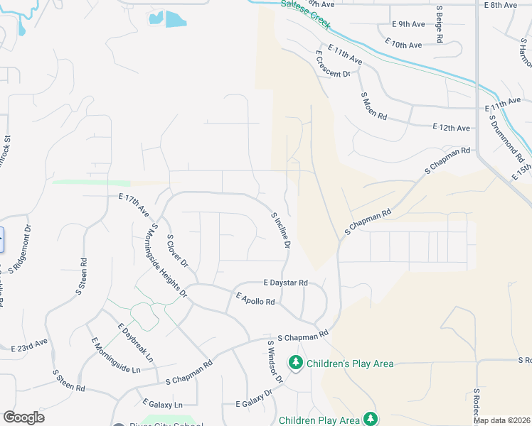 map of restaurants, bars, coffee shops, grocery stores, and more near 1620 Incline Drive in Spokane County