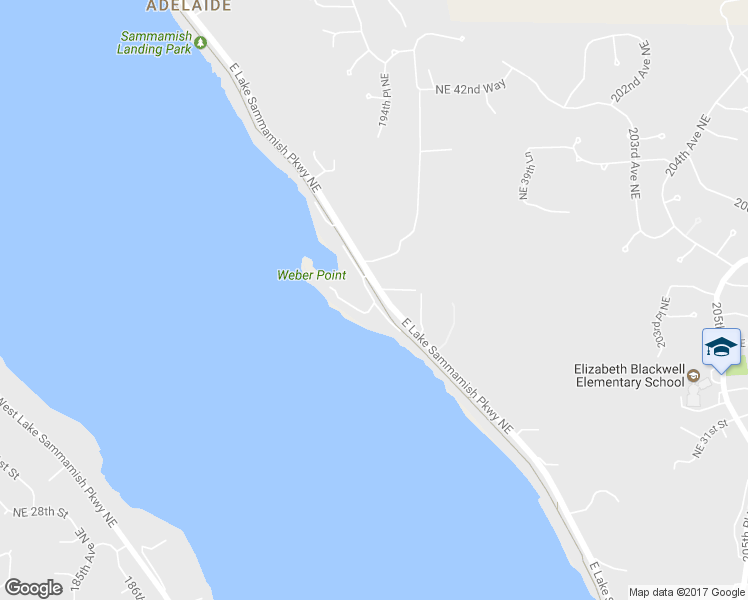 map of restaurants, bars, coffee shops, grocery stores, and more near 3500 East Lk Sammamish Shore Lane Northeast in Sammamish