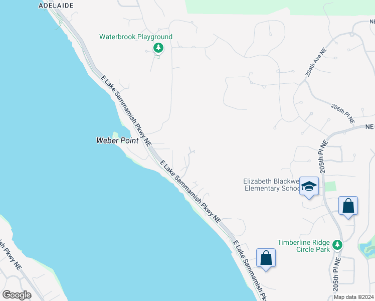 map of restaurants, bars, coffee shops, grocery stores, and more near 19639 Northeast 33rd Place in Sammamish