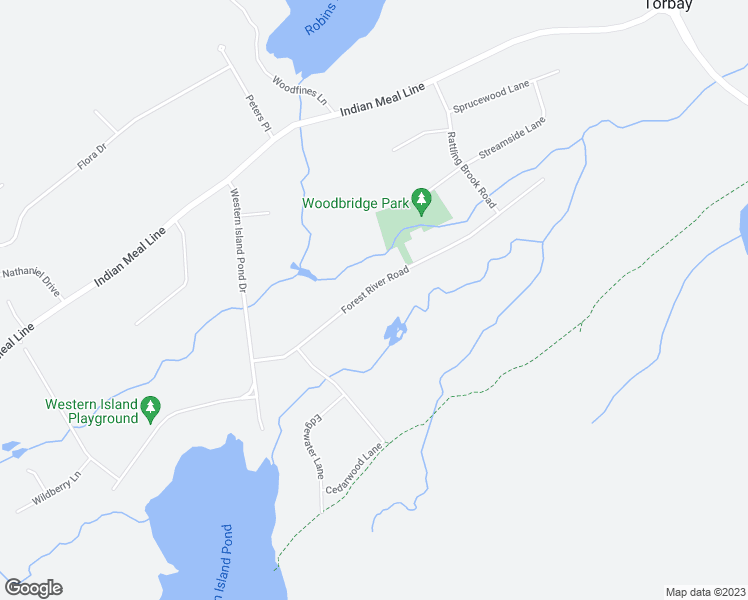 map of restaurants, bars, coffee shops, grocery stores, and more near 20 Forest River Road in Torbay