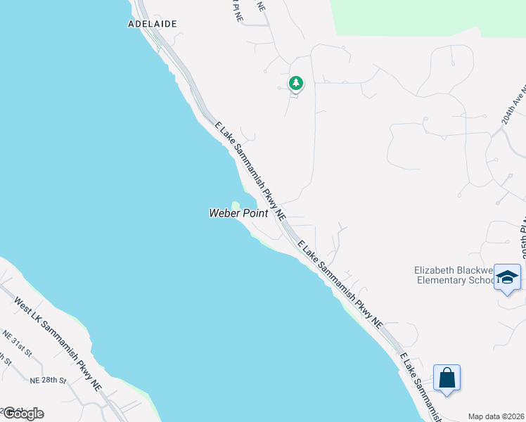 map of restaurants, bars, coffee shops, grocery stores, and more near 3607 East Lake Sammamish Shore Lane Northeast in Sammamish