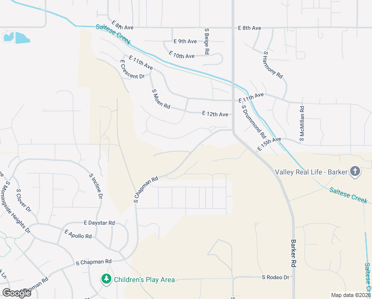 map of restaurants, bars, coffee shops, grocery stores, and more near 1518 South Chapman Road in Spokane County
