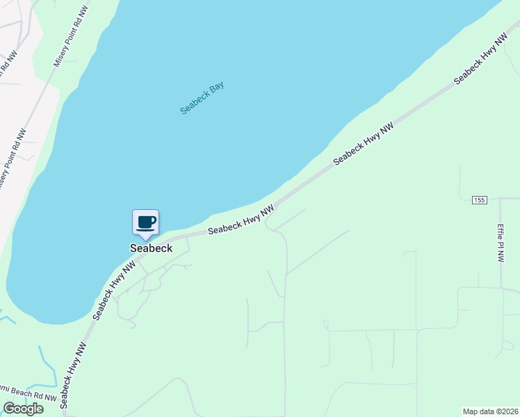 map of restaurants, bars, coffee shops, grocery stores, and more near 14802 Seabeck Highway Northwest in Seabeck