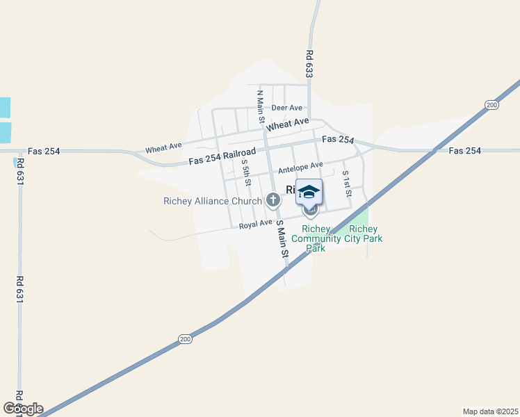 map of restaurants, bars, coffee shops, grocery stores, and more near in Richey