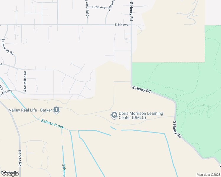 map of restaurants, bars, coffee shops, grocery stores, and more near 1500-1930 S Henry Rd in Spokane