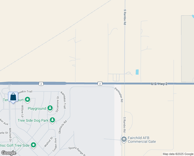 map of restaurants, bars, coffee shops, grocery stores, and more near 15910 U.S. 2 in Medical Lake