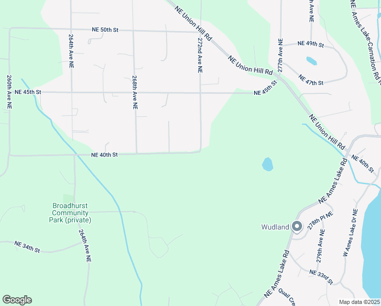 map of restaurants, bars, coffee shops, grocery stores, and more near 27106 Northeast 40th Street in Redmond
