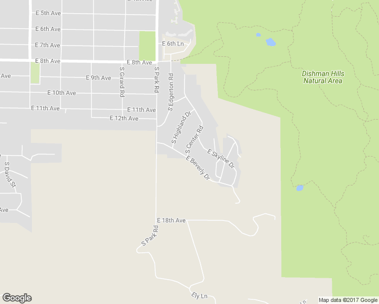 map of restaurants, bars, coffee shops, grocery stores, and more near 1307 South Center Road in Spokane Valley