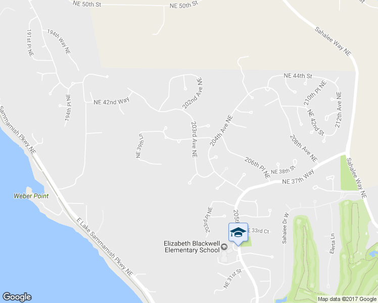 map of restaurants, bars, coffee shops, grocery stores, and more near 3835 203rd Avenue Northeast in Sammamish