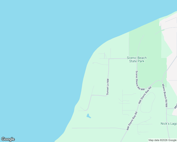 map of restaurants, bars, coffee shops, grocery stores, and more near 9007 Sunset Lane Northwest in Seabeck