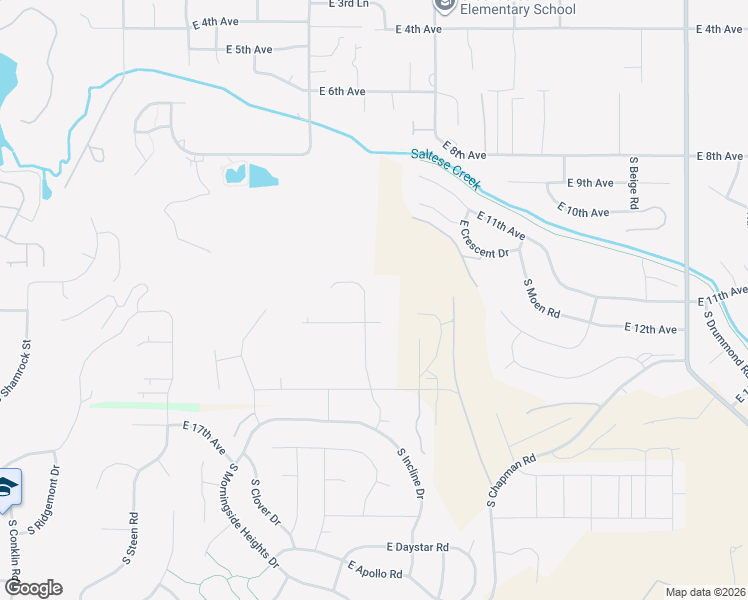 map of restaurants, bars, coffee shops, grocery stores, and more near 17908 East 12th Court in Spokane County