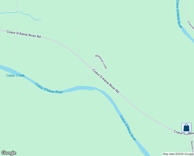 map of restaurants, bars, coffee shops, grocery stores, and more near 20368 Coeur D'Alene River Road in Wallace