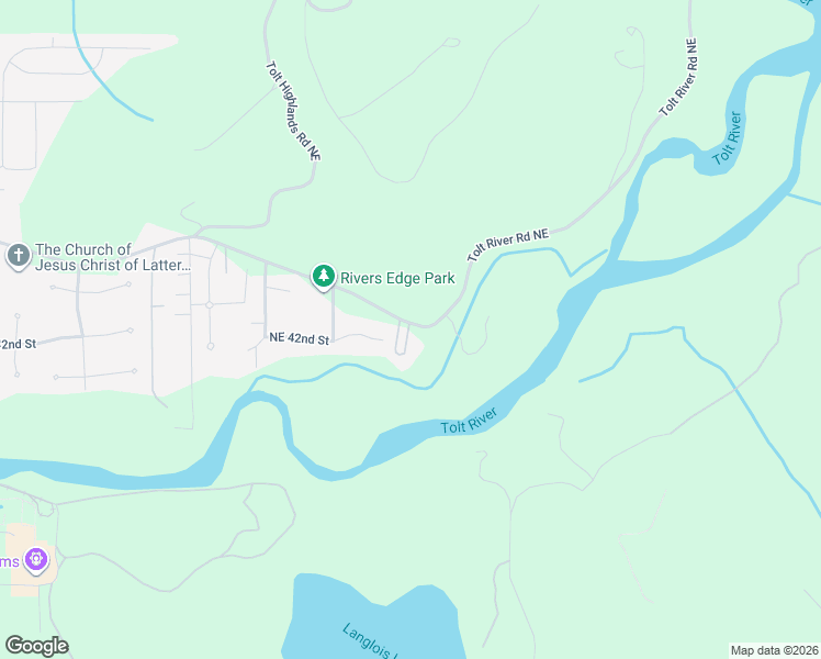 map of restaurants, bars, coffee shops, grocery stores, and more near Tolt River Road Northeast in Carnation